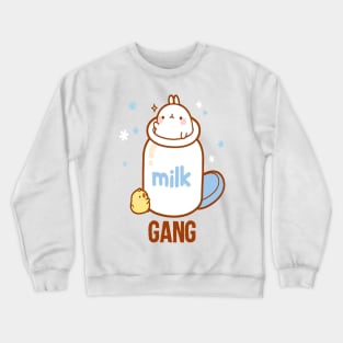 Milk Gang Funny Meme Crewneck Sweatshirt